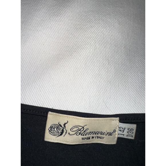 VINTAGE BLUMARINE ITALY STRETCHY TOP W/ RHINESTONE CUTOUTS S - Picture 3 of 11